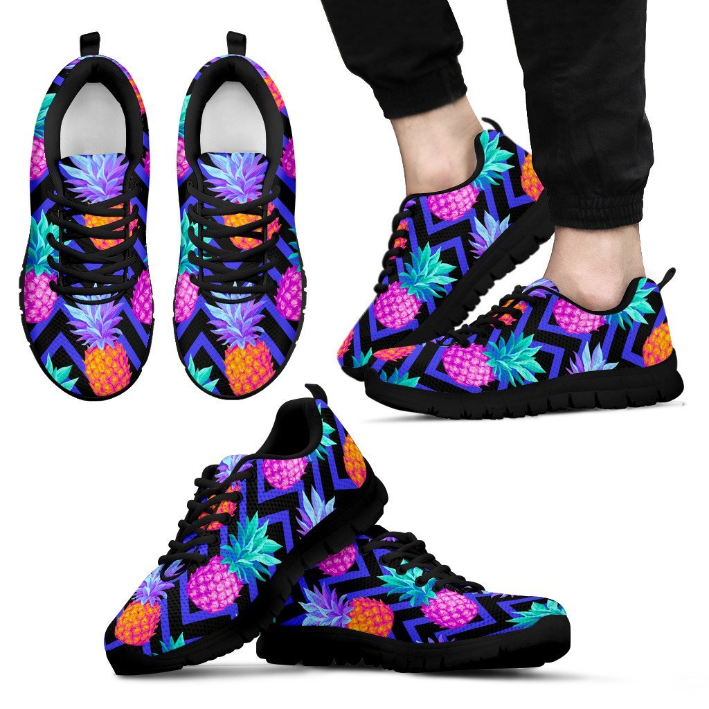 Pineapple Color Art Pattern Men Sneakers