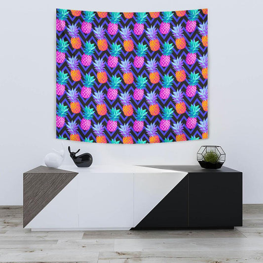 Pineapple Color Art Pattern Tapestry