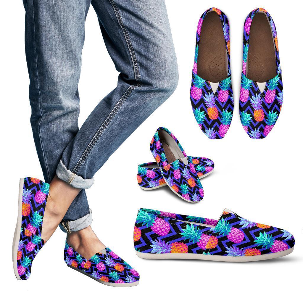 Pineapple Color Art Pattern Women Casual Shoes-JorJune.com