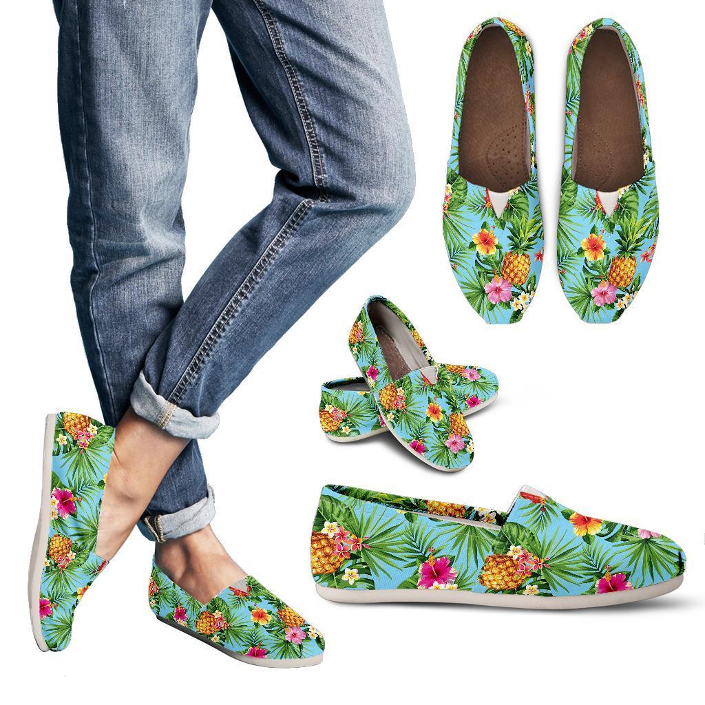 Pineapple Hawaiian flower Tropical Women Casual Shoes-JorJune.com