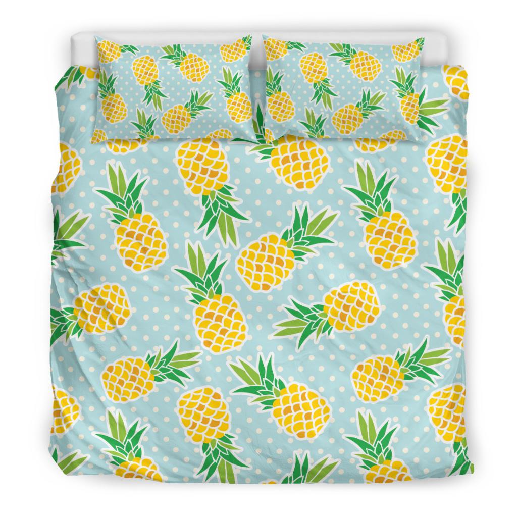 Pineapple Pattern Print Design PP01 Duvet Cover Bedding Set-JORJUNE.COM