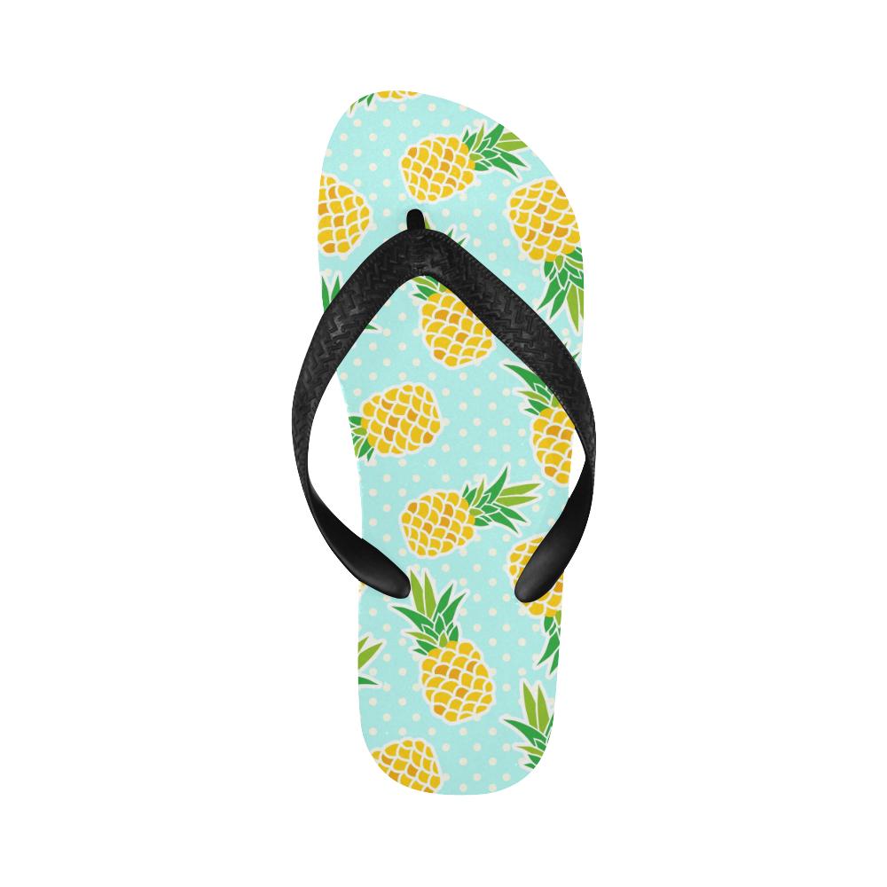 Pineapple Pattern Print Design PP01 Flip Flops-JorJune
