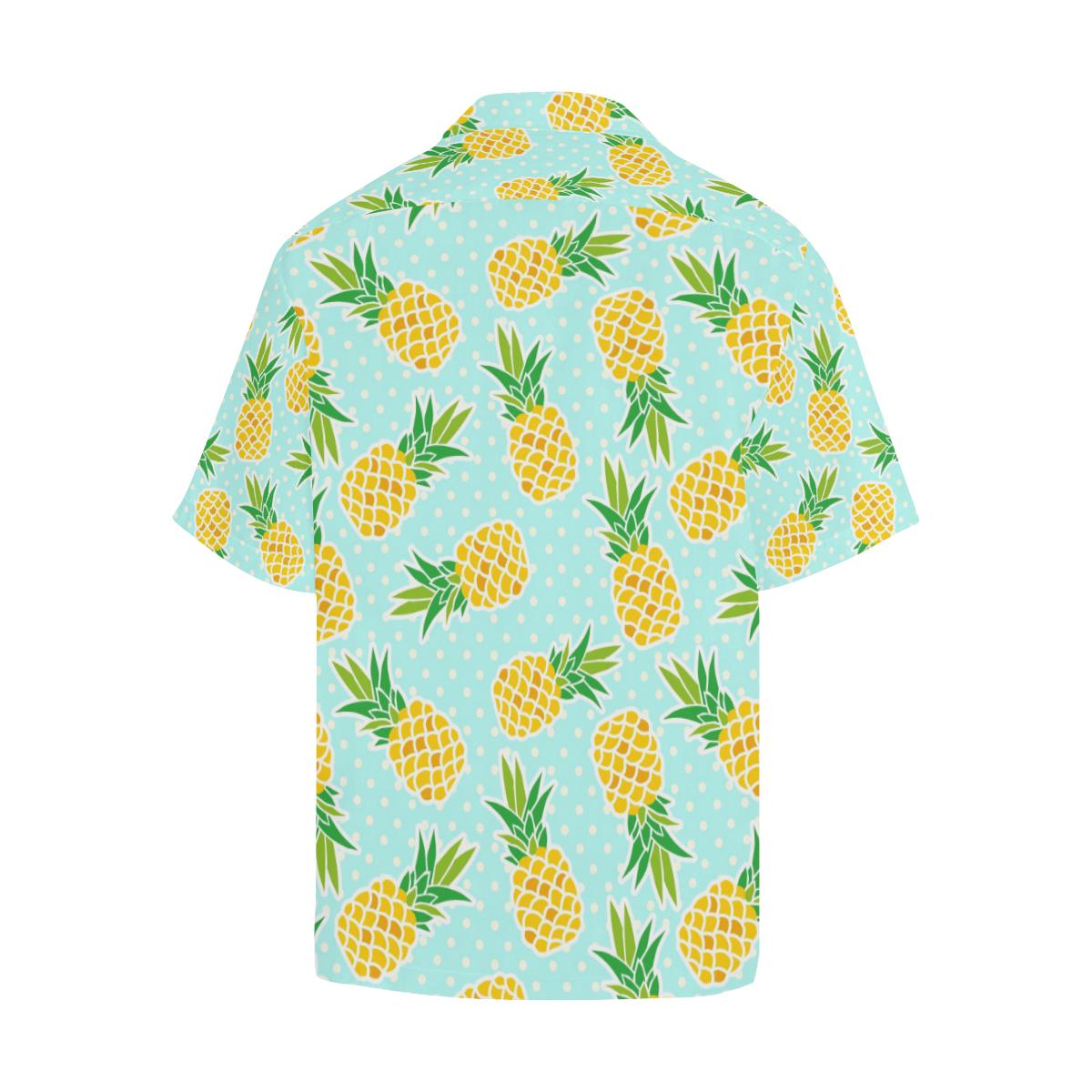 Pineapple Pattern Print Design PP01 Men Hawaiian Shirt-JorJune