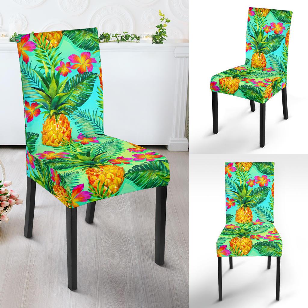 Pineapple Pattern Print Design PP010 Dining Chair Slipcover-JORJUNE.COM
