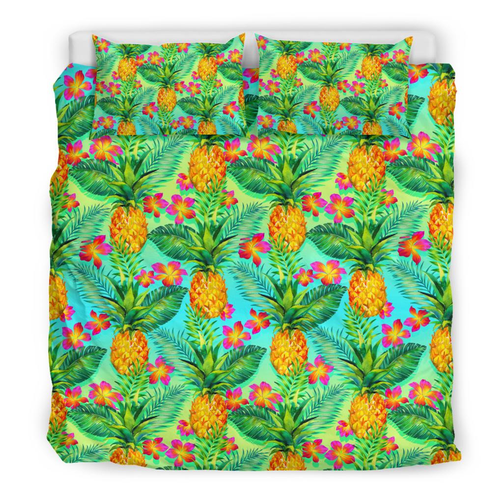 Pineapple Pattern Print Design PP010 Duvet Cover Bedding Set-JORJUNE.COM