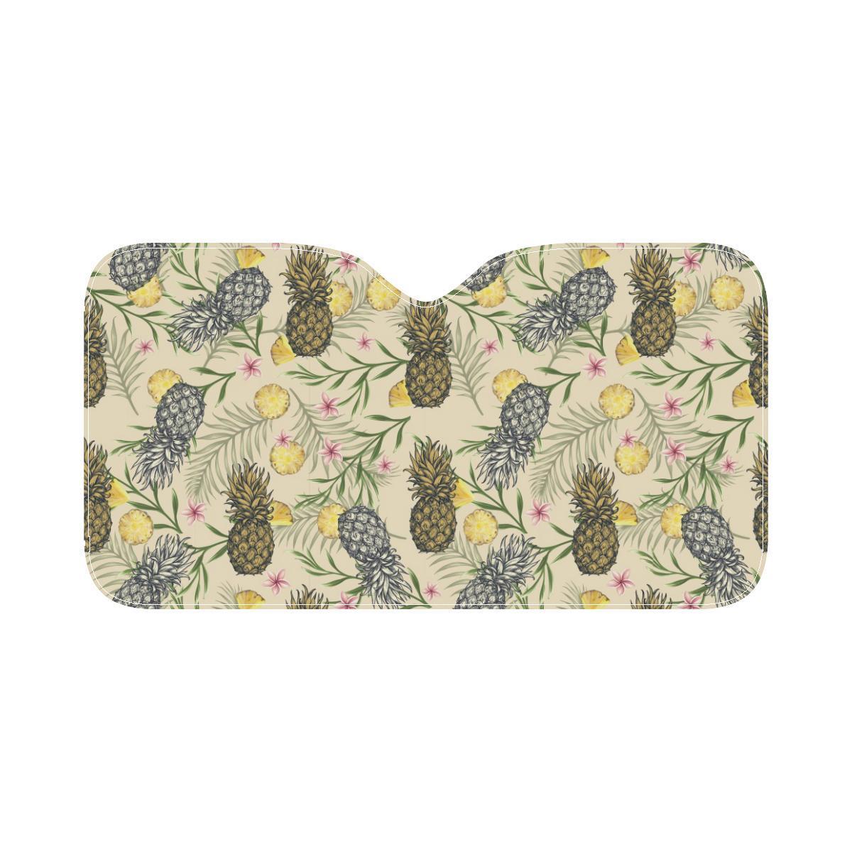 Pineapple Pattern Print Design PP012 Car Sun Shade-JorJune