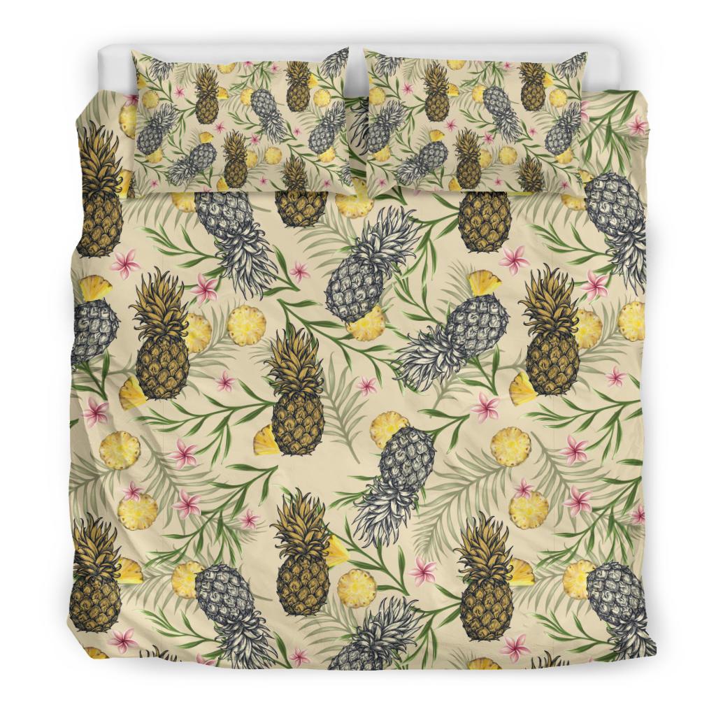 Pineapple Pattern Print Design PP012 Duvet Cover Bedding Set-JORJUNE.COM