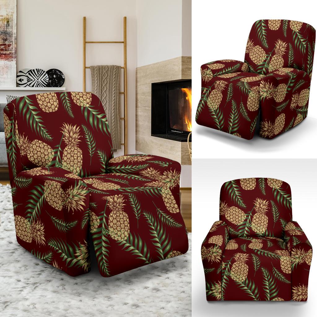 Pineapple Pattern Print Design PP013 Recliner Slipcover-JORJUNE.COM