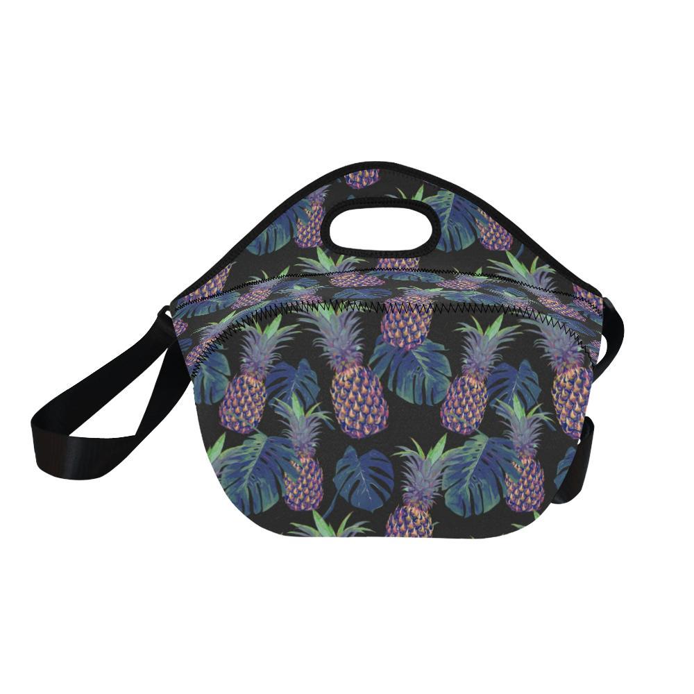 Pineapple Pattern Print Design PP04 Neoprene Lunch Bag-JorJune