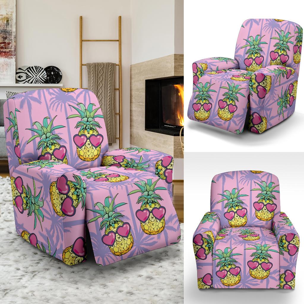 Pineapple Pattern Print Design PP06 Recliner Slipcover-JORJUNE.COM