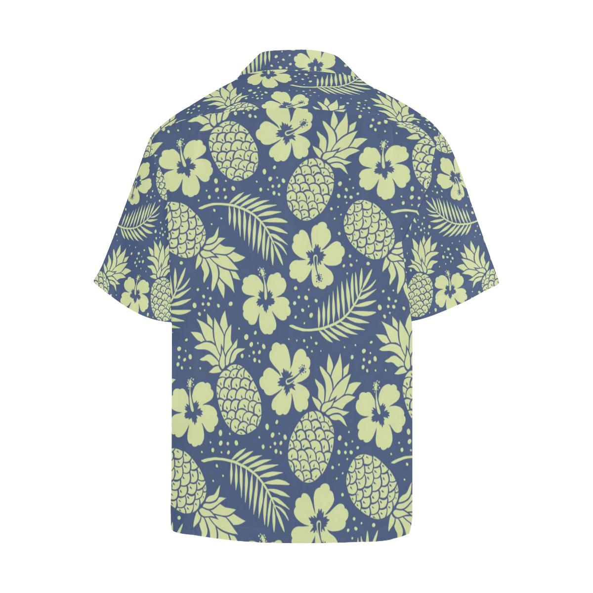 Pineapple Pattern Print Design PP07 Men Hawaiian Shirt-JorJune