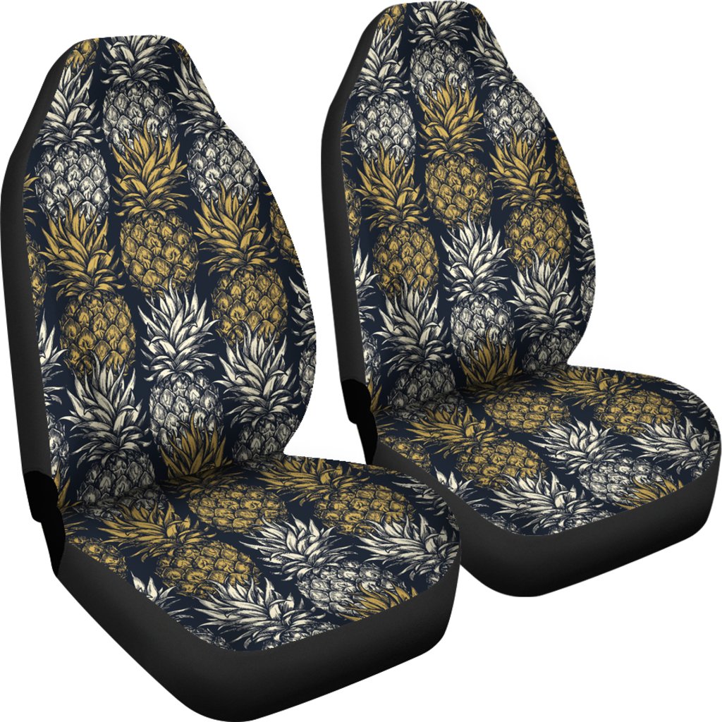 Pineapple Print Design Pattern Universal Fit Car Seat Covers