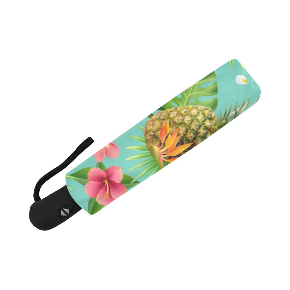Pineapple Tropical Fresh Automatic Foldable Umbrella