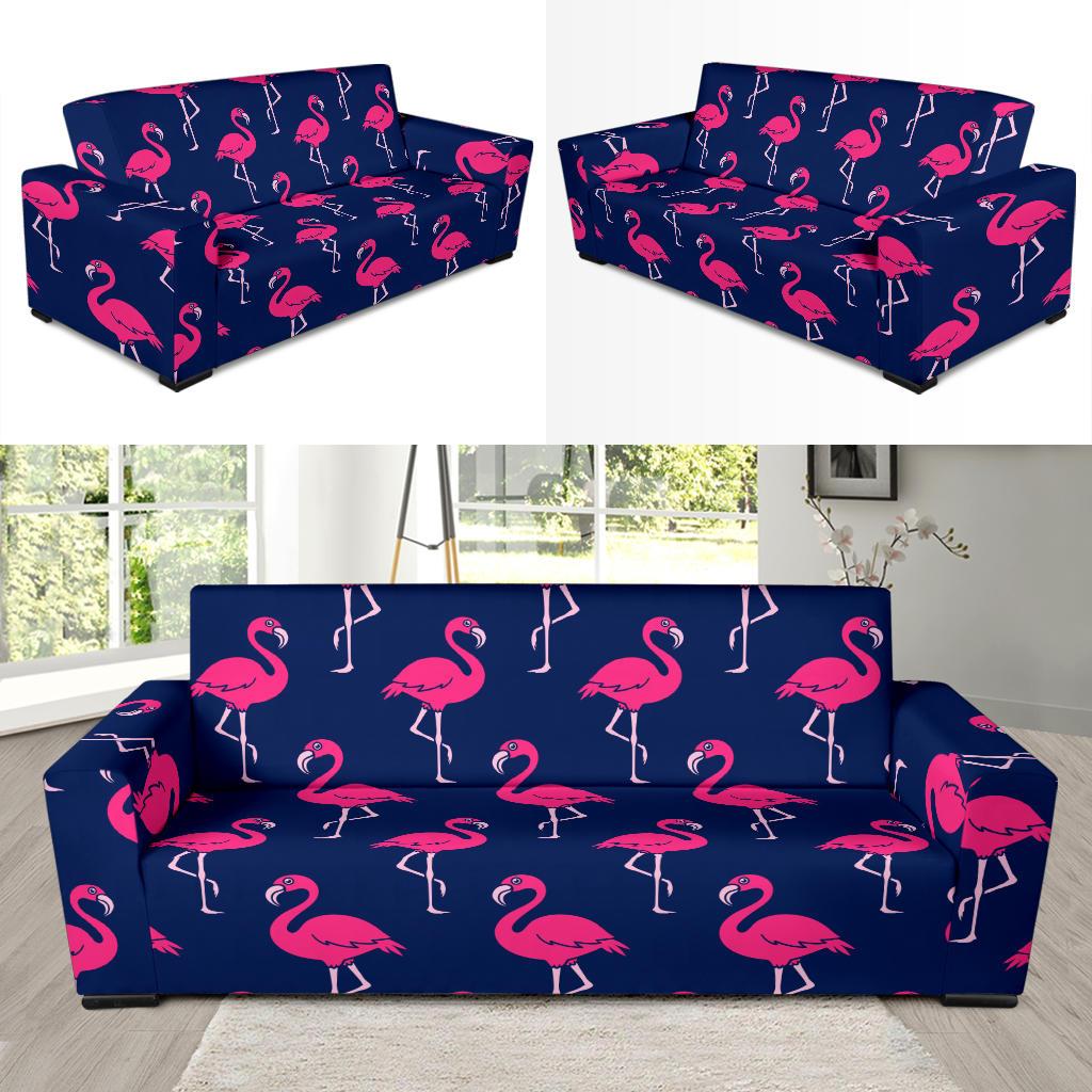 Pink Flamingo Pattern Sofa Slipcover-JORJUNE.COM