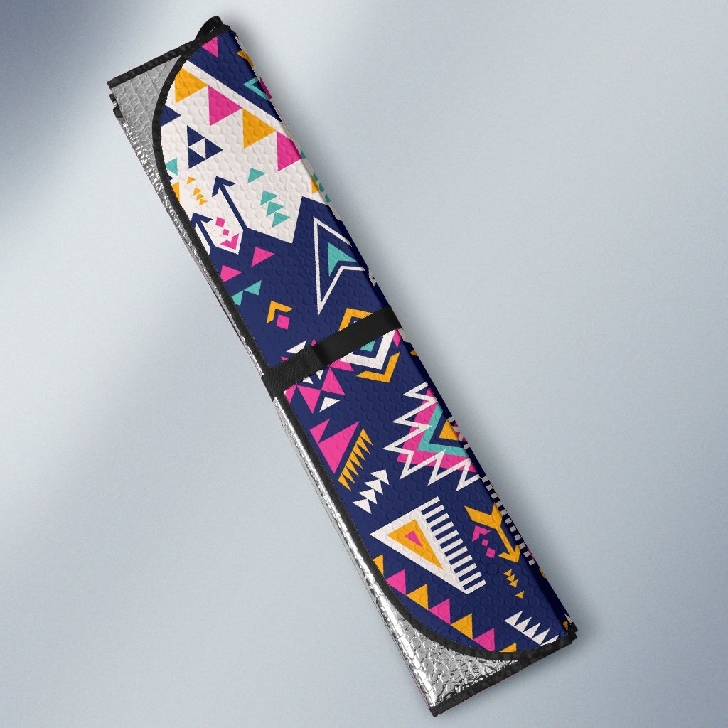 Pink Tribal Aztec Native American Car Sun Shade-JorJune