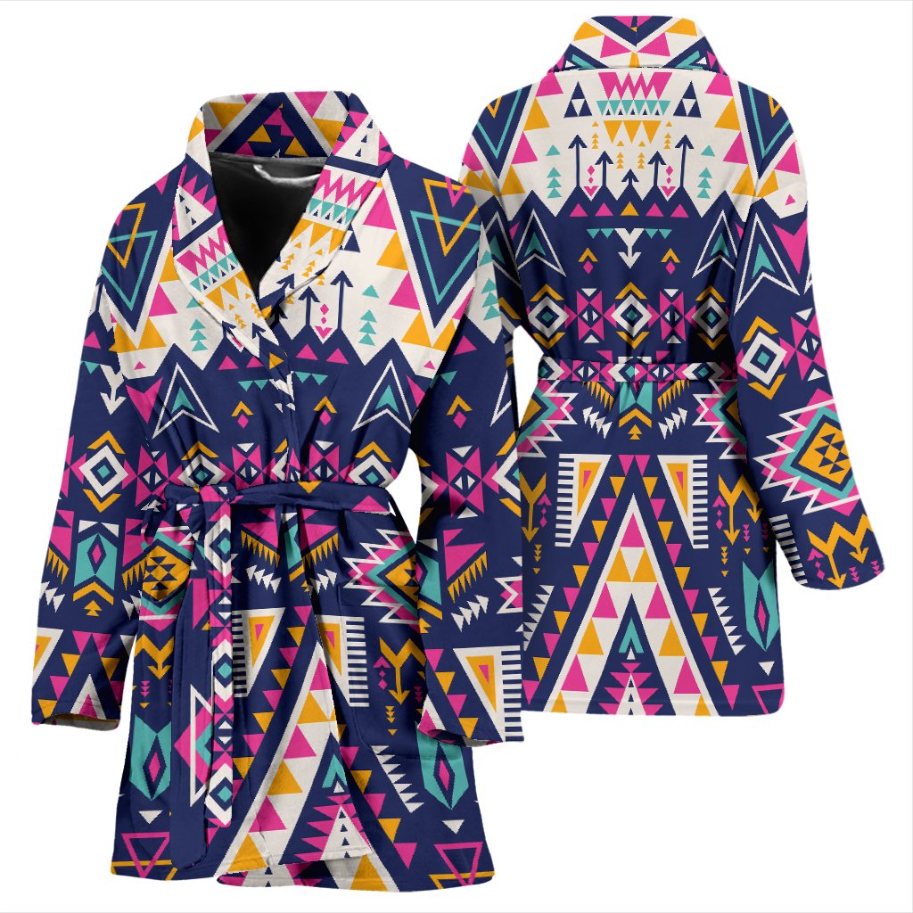 Pink Tribal Aztec native american Women Bath Robe