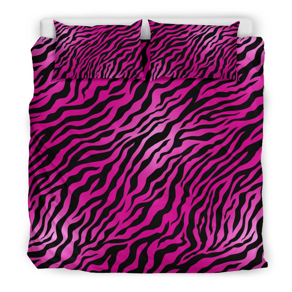 Pink Zebra Duvet Cover Bedding Set