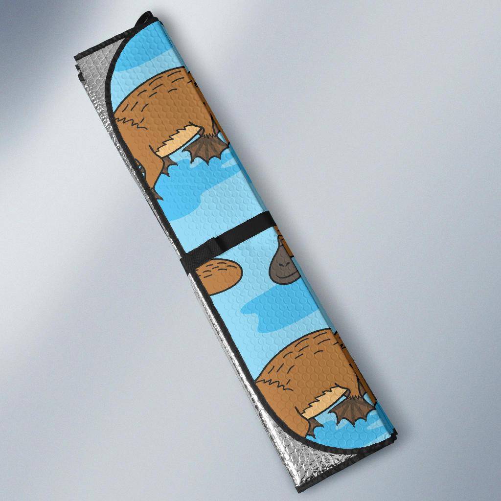 Platypus Pattern Print Design A02 Car Sun Shades-JORJUNE.COM
