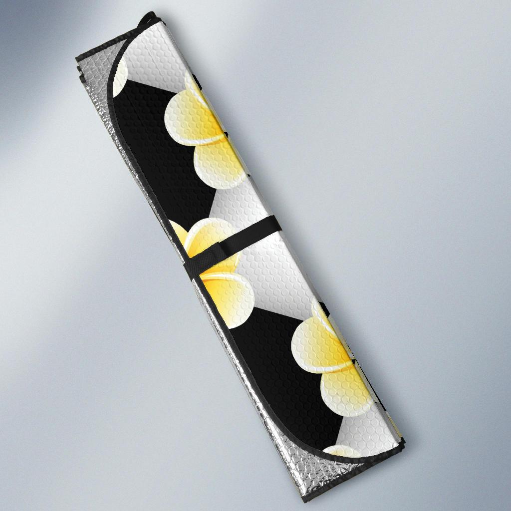 Plumeria Pattern Print Design A04 Car Sun Shades-JORJUNE.COM