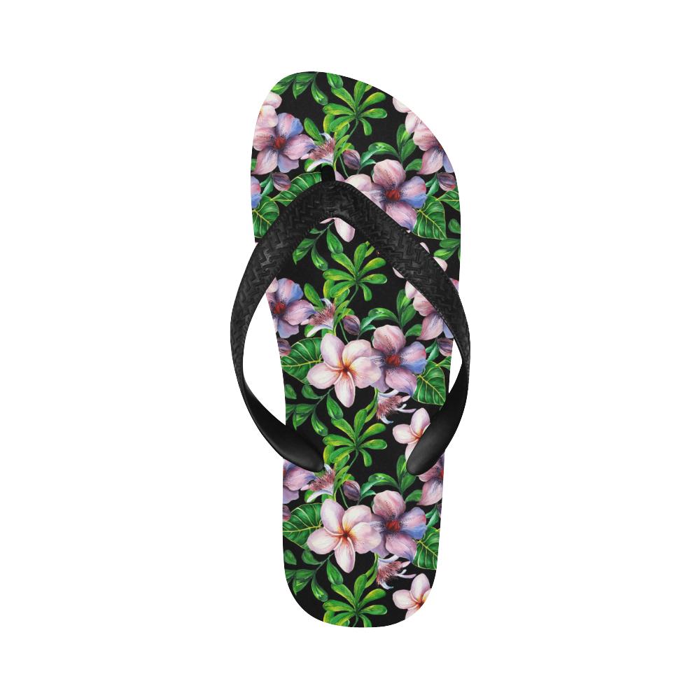 Plumeria Pattern Print Design PM01 Flip Flops-JorJune
