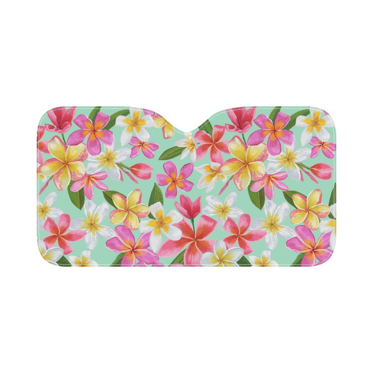 Plumeria Pattern Print Design PM014 Car Sun Shade-JorJune
