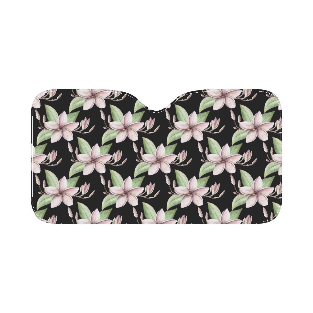 Plumeria Pattern Print Design PM02 Car Sun Shade-JorJune