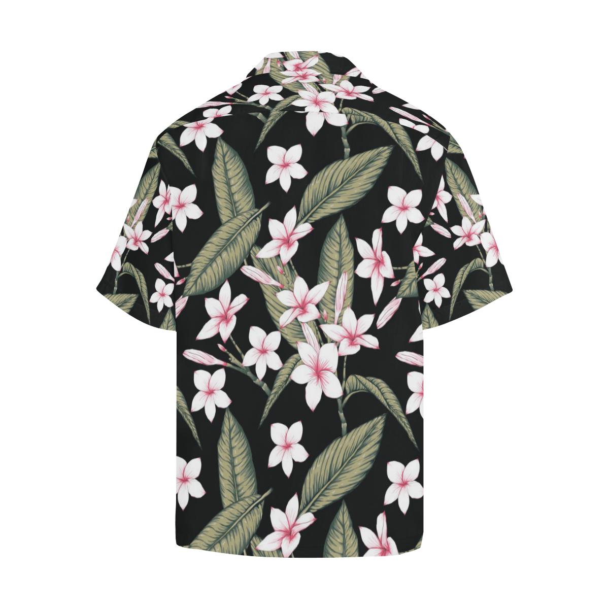 Plumeria Pattern Print Design PM021 Men Hawaiian Shirt-JorJune