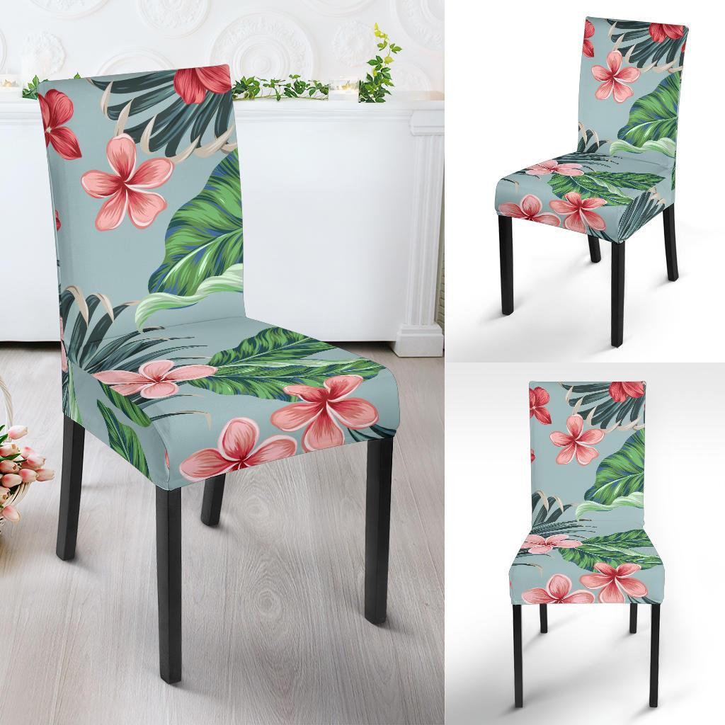 Plumeria Pattern Print Design PM027 Dining Chair Slipcover-JORJUNE.COM