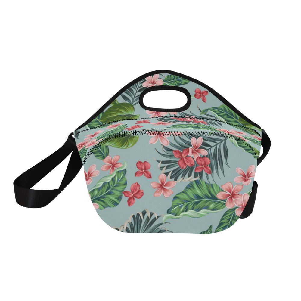 Plumeria Pattern Print Design PM027 Neoprene Lunch Bag-JorJune
