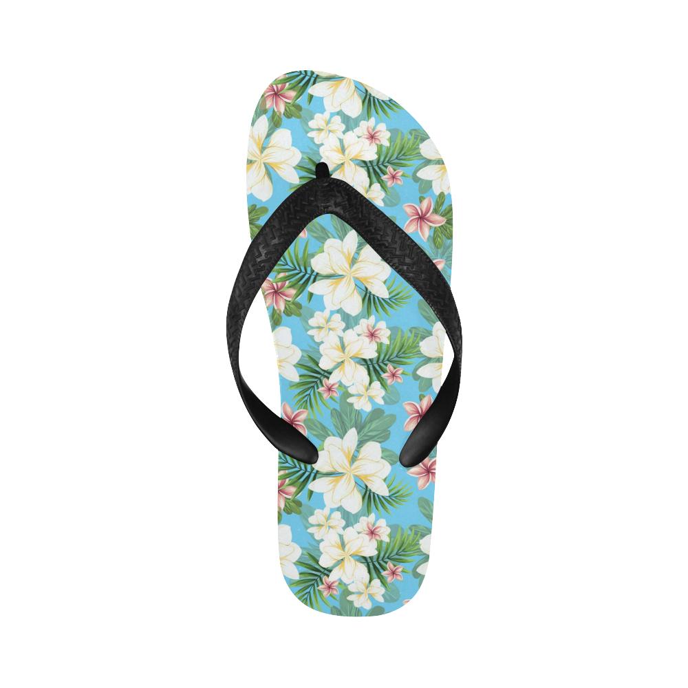 Plumeria Pattern Print Design PM028 Flip Flops-JorJune