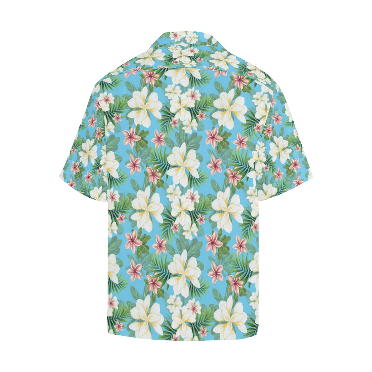 Plumeria Pattern Print Design PM028 Men Hawaiian Shirt-JorJune
