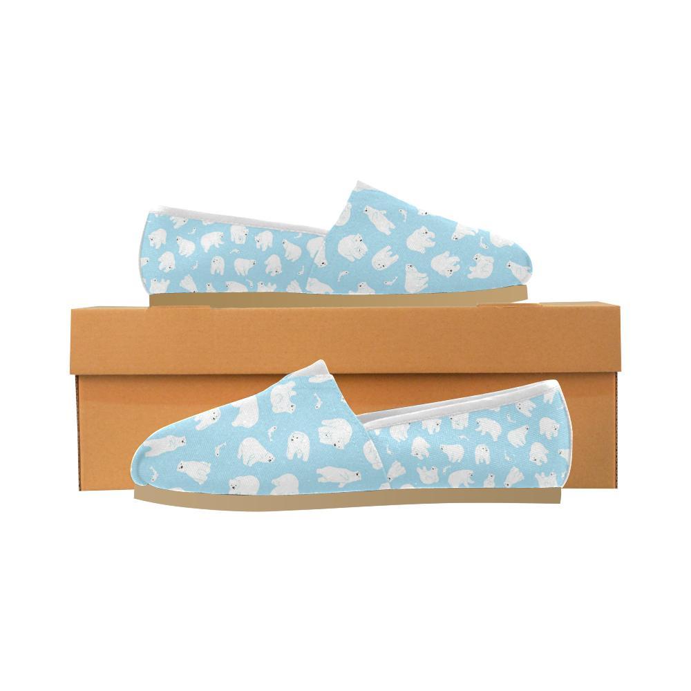 Polar Bear Pattern Print Design PB01 Women Casual Shoes-JorJune.com