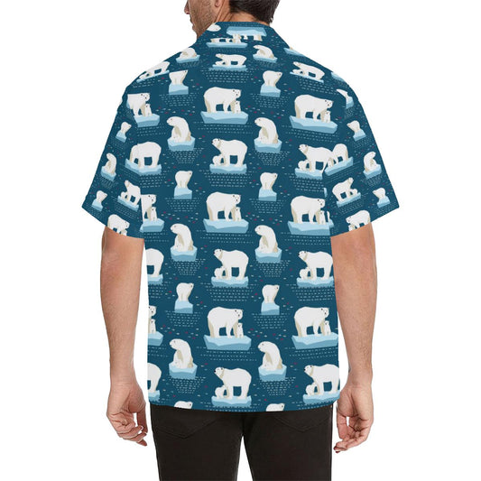 Polar Bear Pattern Print Design PB02 Men Hawaiian Shirt-JorJune