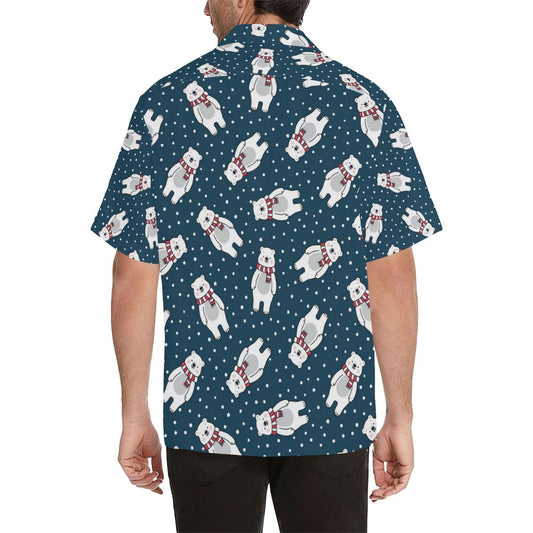 Polar Bear Pattern Print Design PB05 Men Hawaiian Shirt-JorJune
