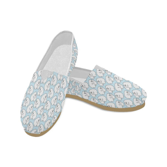 Polar Bear Pattern Print Design PB08 Women Casual Shoes-JorJune.com