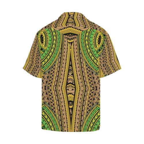 Polynesian Tribal Color Men Hawaiian Shirt