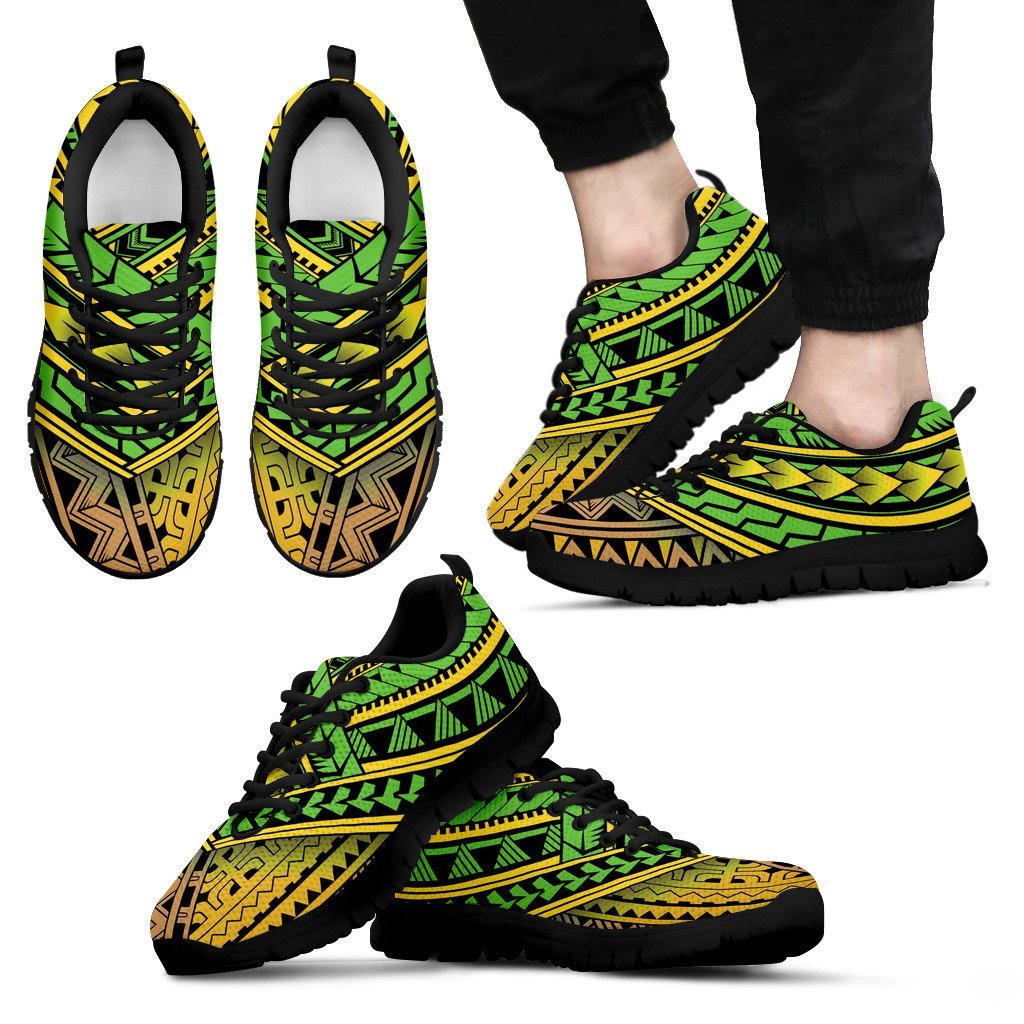 Polynesian Hawaiian Tribal Color Men Sneakers