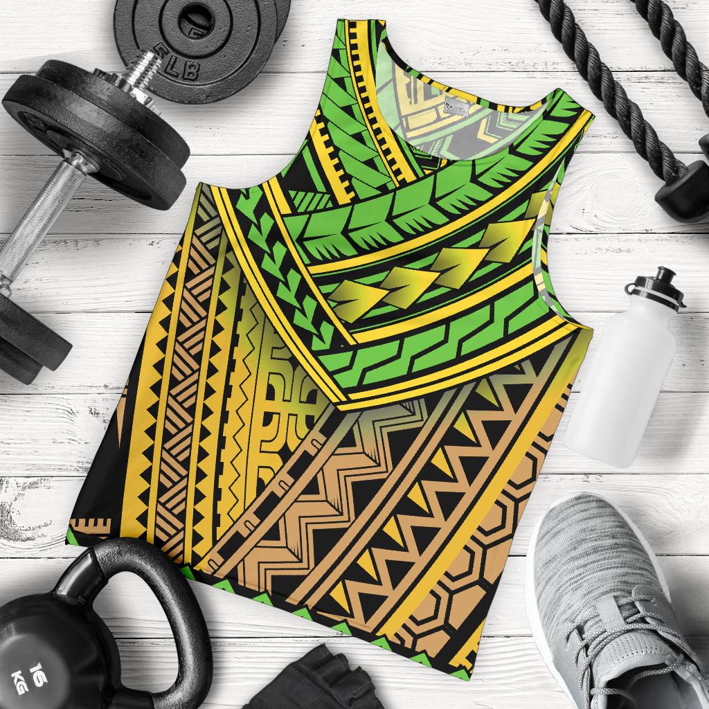 Polynesian Tribal Color Men Tank Top