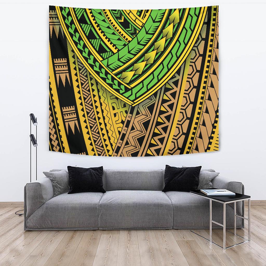Polynesian Tribal Color Tapestry