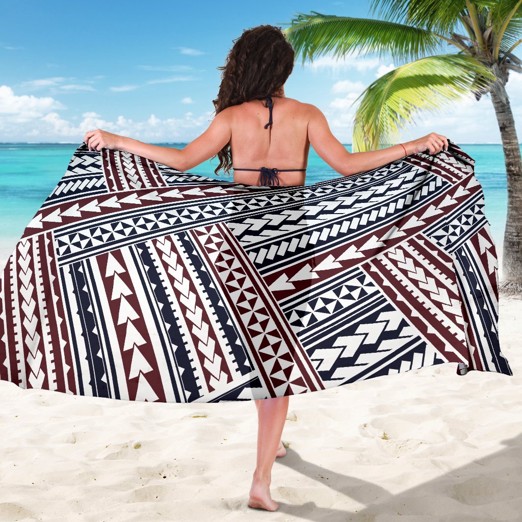 Polynesian Tribal line Sarong Pareo Wrap