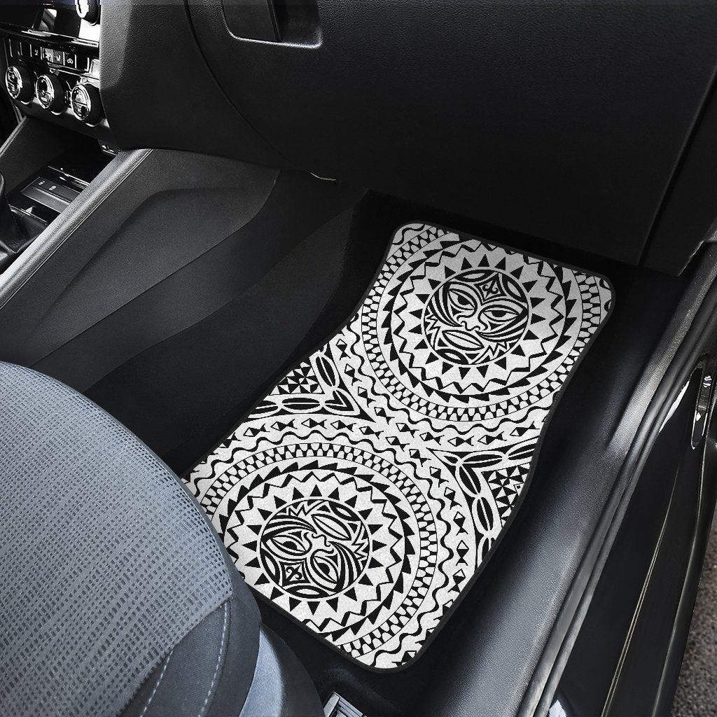 Polynesian Hawaiian Tribal Mask Car Floor Mats
