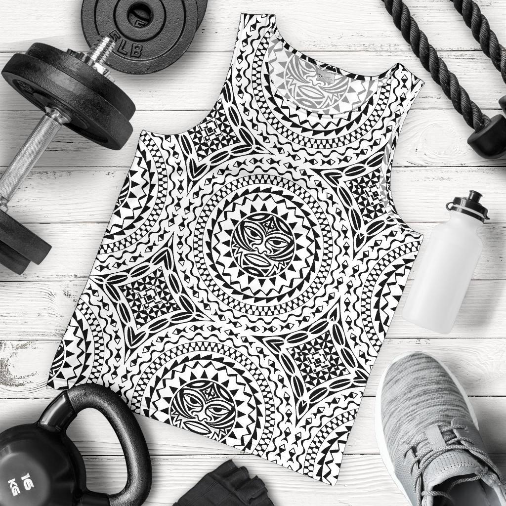 Polynesian Tribal Mask Men Tank Top