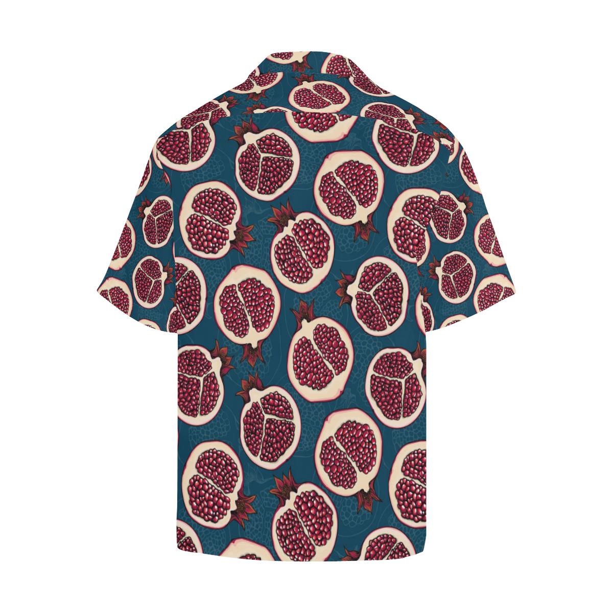 Pomegranate Pattern Print Design PG02 Men Hawaiian Shirt-JorJune
