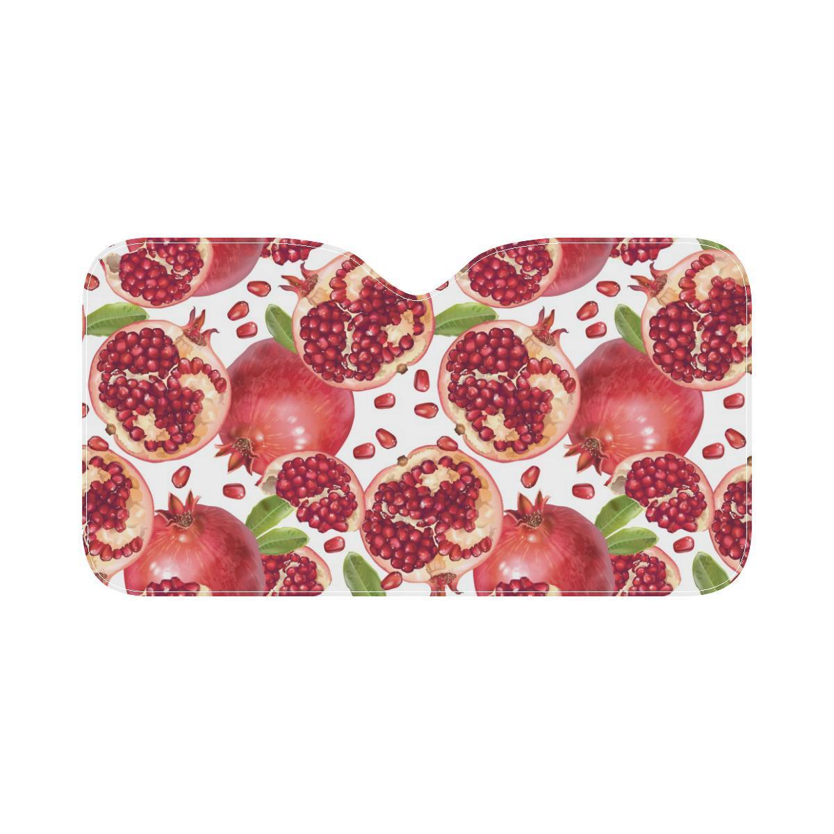 Pomegranate Pattern Print Design PG03 Car Sun Shade-JorJune
