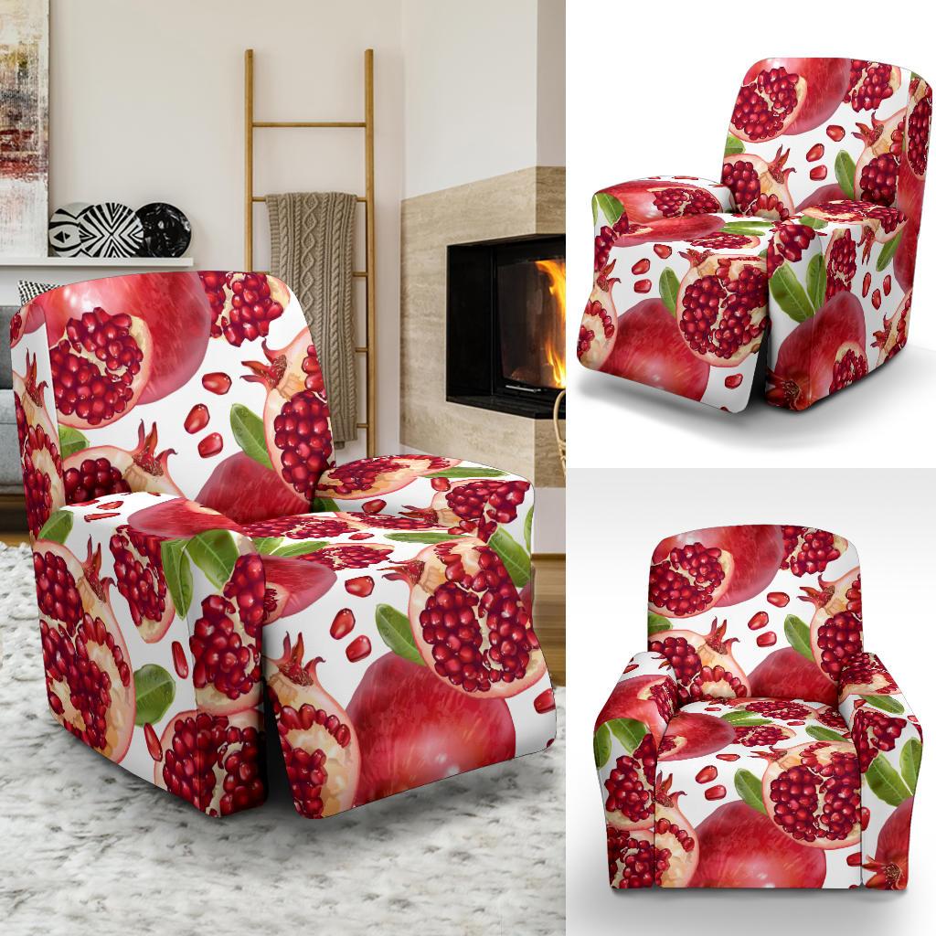 Pomegranate Pattern Print Design PG03 Recliner Slipcover-JORJUNE.COM
