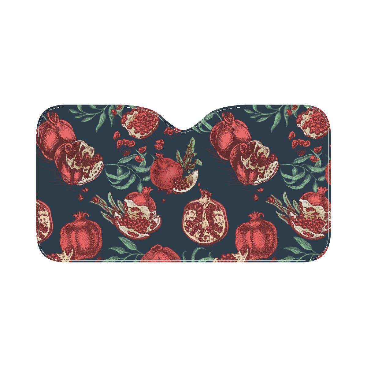 Pomegranate Pattern Print Design PG04 Car Sun Shade-JorJune