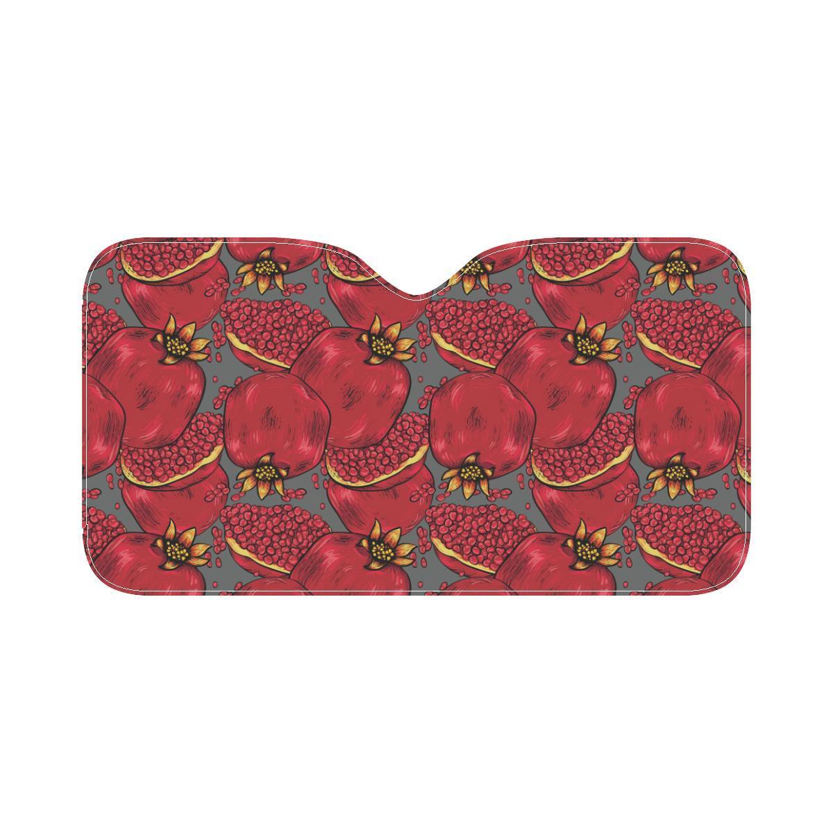 Pomegranate Pattern Print Design PG05 Car Sun Shade-JorJune