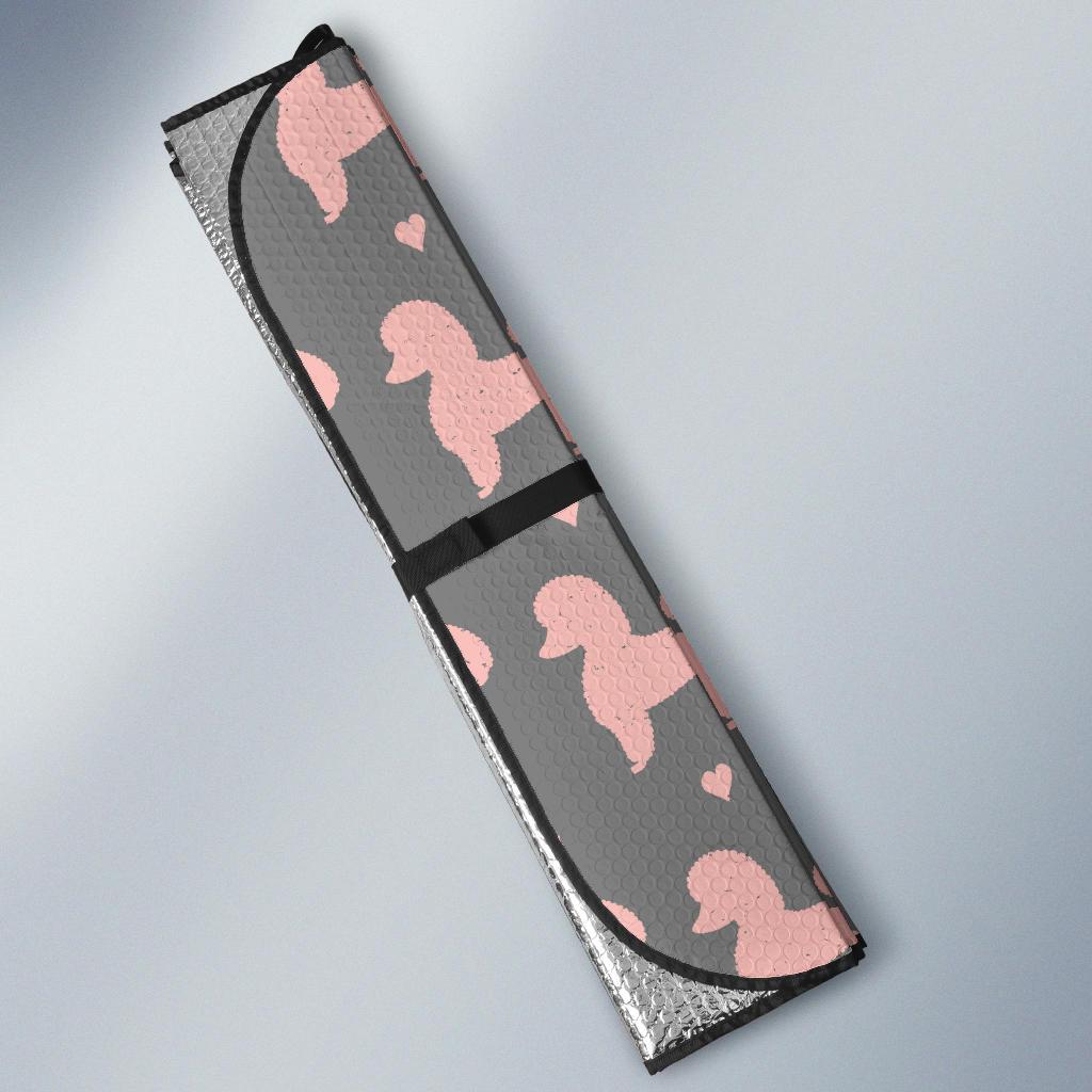 Poodle Pattern Print Design A02 Car Sun Shades-JORJUNE.COM