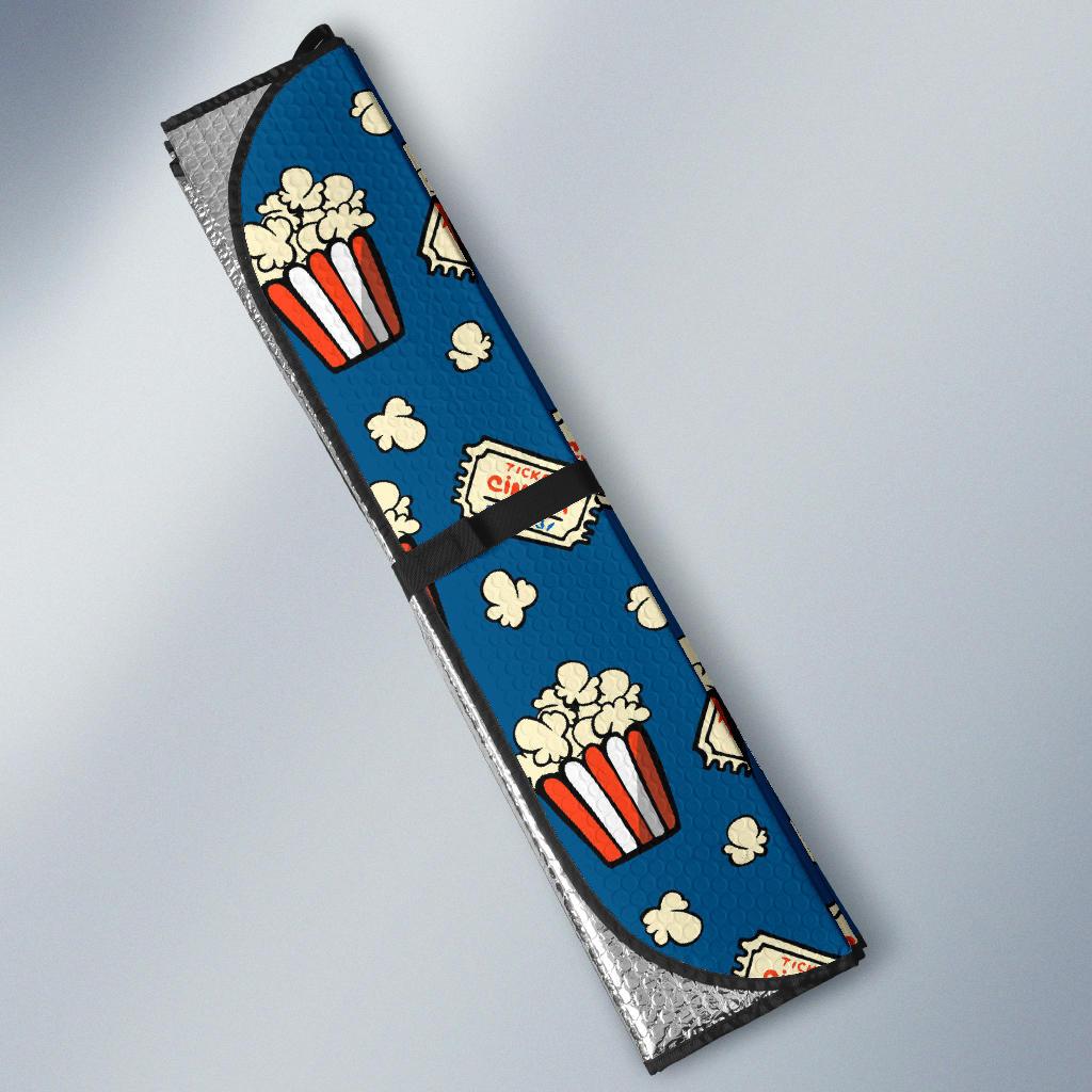 Popcorn Pattern Print Design A03 Car Sun Shades-JORJUNE.COM