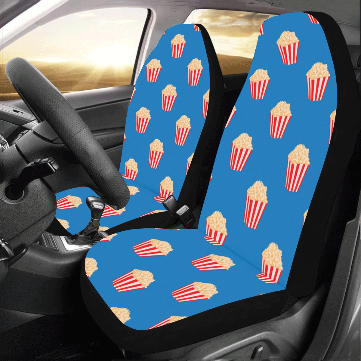 Popcorn Pattern Print Design A04 Car Seat Covers (Set of 2)-JORJUNE.COM